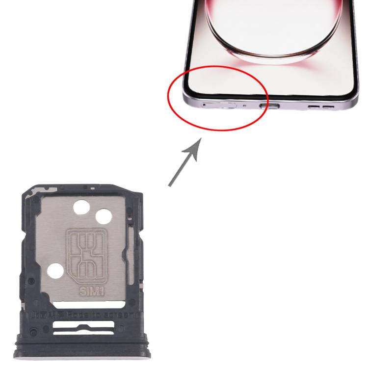 For OPPO Reno12 5G CPH2625 10pcs Original SIM Card Tray + SIM Card Tray / Micro SD Card Tray (Silver) - Card Tray by buy2fix | Online Shopping UK | buy2fix