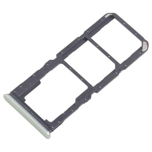 For Realme Note 60x 4G RMX3938 10pcs Original SIM Card Tray + SIM Card Tray + Micro SD Card Tray (Green) - Card Tray by buy2fix | Online Shopping UK | buy2fix