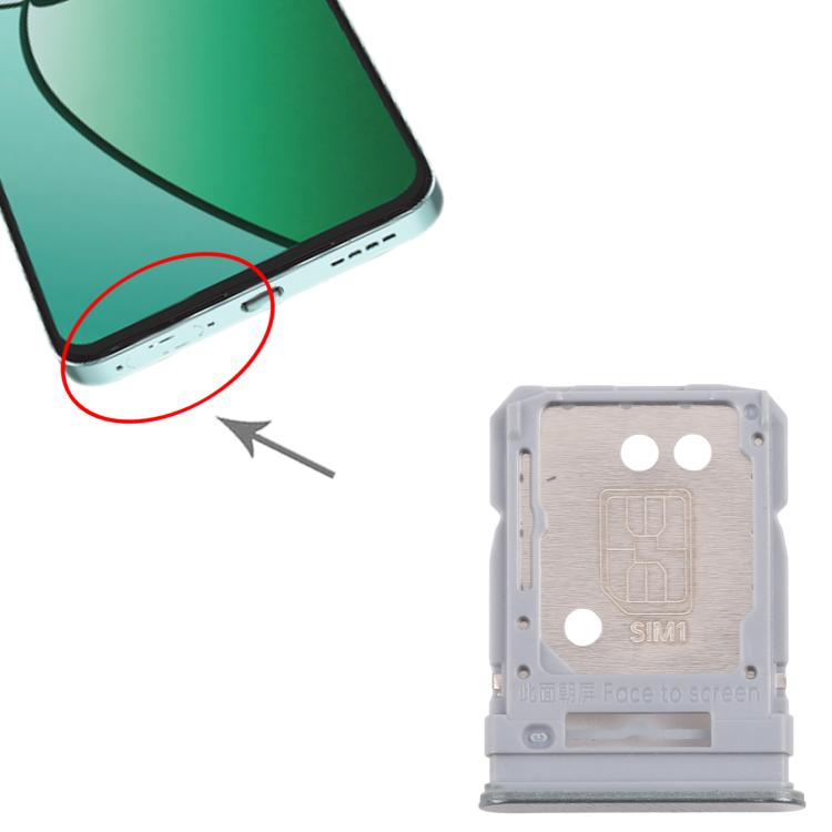 For Realme 12+ 5G RMX3867 10pcs Original SIM Card Tray + SIM Card Tray / Micro SD Card Tray (Dark Green) - Card Tray by buy2fix | Online Shopping UK | buy2fix
