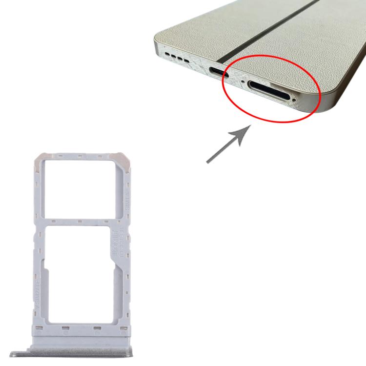 For Realme 12 4G RMX3871 10pcs Original SIM Card Tray + SIM Card Tray / Micro SD Card Tray (Green) - Card Tray by buy2fix | Online Shopping UK | buy2fix