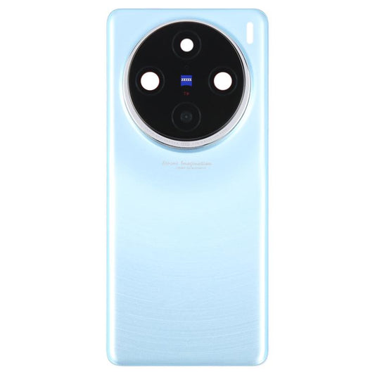 For vivo X100 Pro 5G V2324A V2309 Original Back Cover with Camera Lens Cover(Blue) - Back Cover by buy2fix | Online Shopping UK | buy2fix