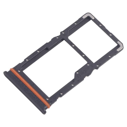 For Xiaomi Redmi Note 13R 10pcs SIM Card Tray + SIM Card Tray / Micro SD Card Tray (Black) - Card Tray by buy2fix | Online Shopping UK | buy2fix