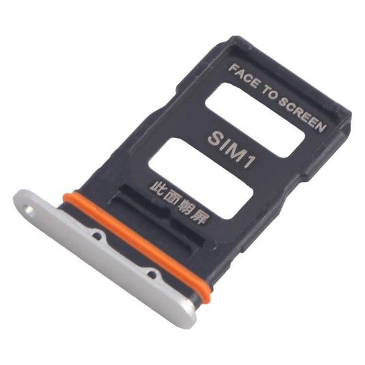 For Xiaomi 14 Ultra 10pcs SIM Card Tray + SIM Card Tray (Silver) - Card Tray by buy2fix | Online Shopping UK | buy2fix