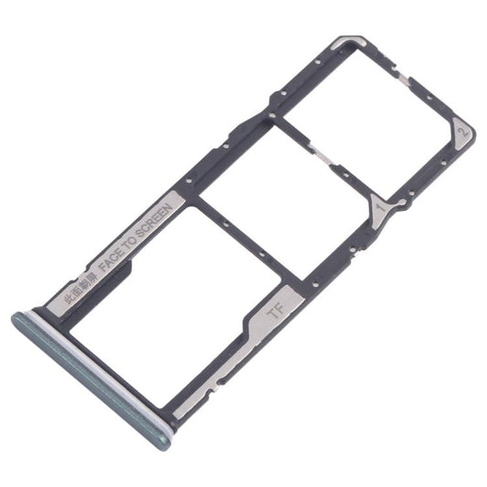 For Xiaomi Poco M6 Pro 4G 10pcs SIM Card Tray + SIM Card Tray + Micro SD Card Tray (Green) - Card Tray by buy2fix | Online Shopping UK | buy2fix