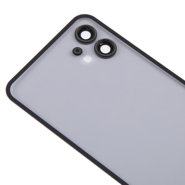 For Nothing Phone 1 Original Transparent Back Cover with Camera Lens Cover(Black) - For Nothing by buy2fix | Online Shopping UK | buy2fix