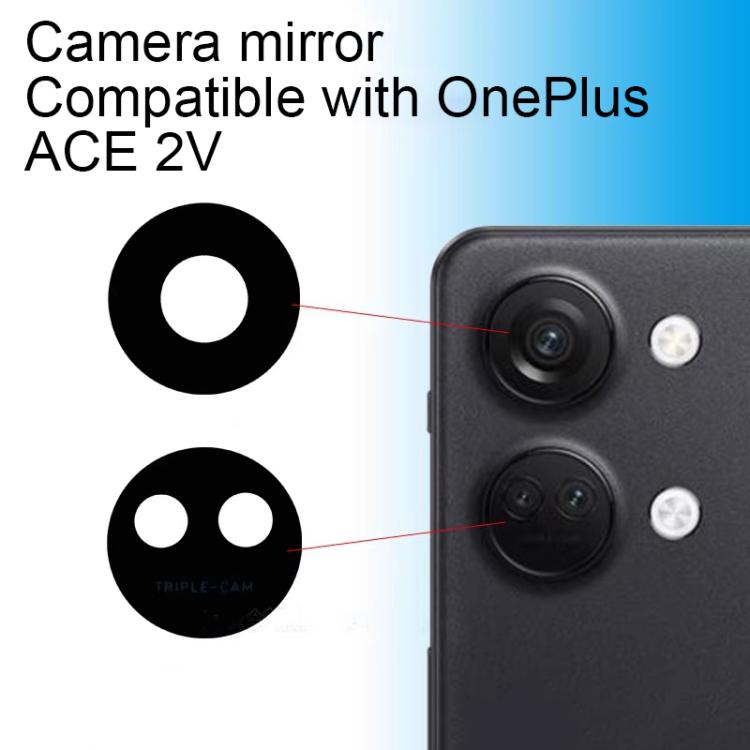 For OnePlus Ace 2V PHK110 Back Camera Lens Set (Black) - Camera Series by buy2fix | Online Shopping UK | buy2fix