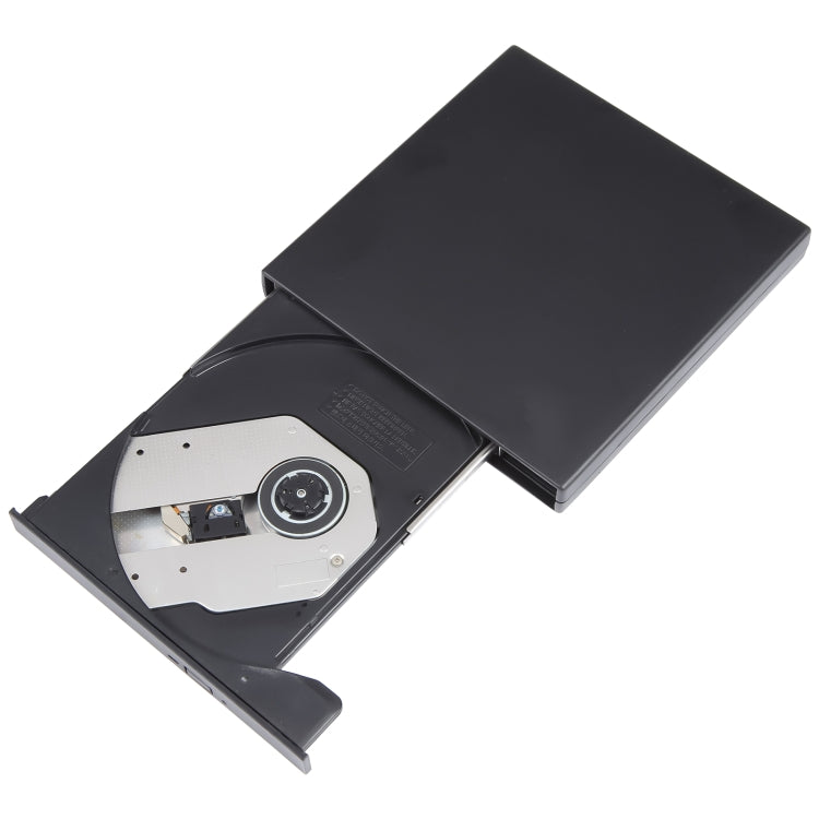 USB Slim Portable Optical Drive (CD-ROM)(Black) - Rewritable Drive by buy2fix | Online Shopping UK | buy2fix