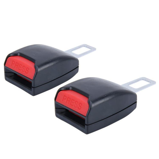 2 PCS Universal Car Seat Belt Extension Buckle(Black) - Seat Belts & Padding by buy2fix | Online Shopping UK | buy2fix