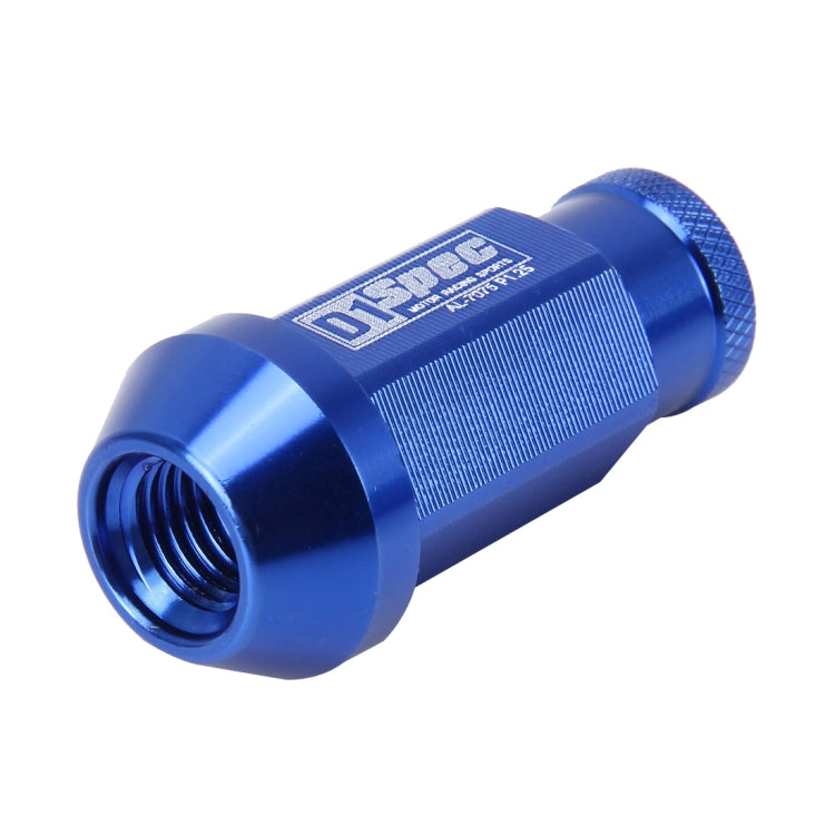 D1 Spec P1.5 M12x1.25 Racing Wheel Nut, Length: 50mm(Blue) - Nuts & Bolts by buy2fix | Online Shopping UK | buy2fix