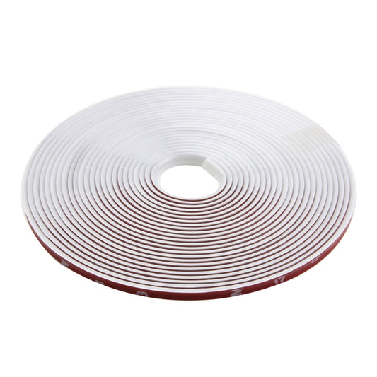 Universal Decorative Scratchproof Stickup 8M Flexible Car Wheel Hub TRIM Mouldings Decoration Strip(White) by buy2fix