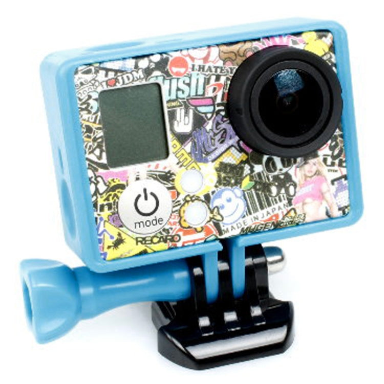 TMC High Quality Tripod Cradle Frame Mount Housing for GoPro HERO4 /3+ /3, HR191(Dark Blue) - Protective Frame by TMC | Online Shopping UK | buy2fix