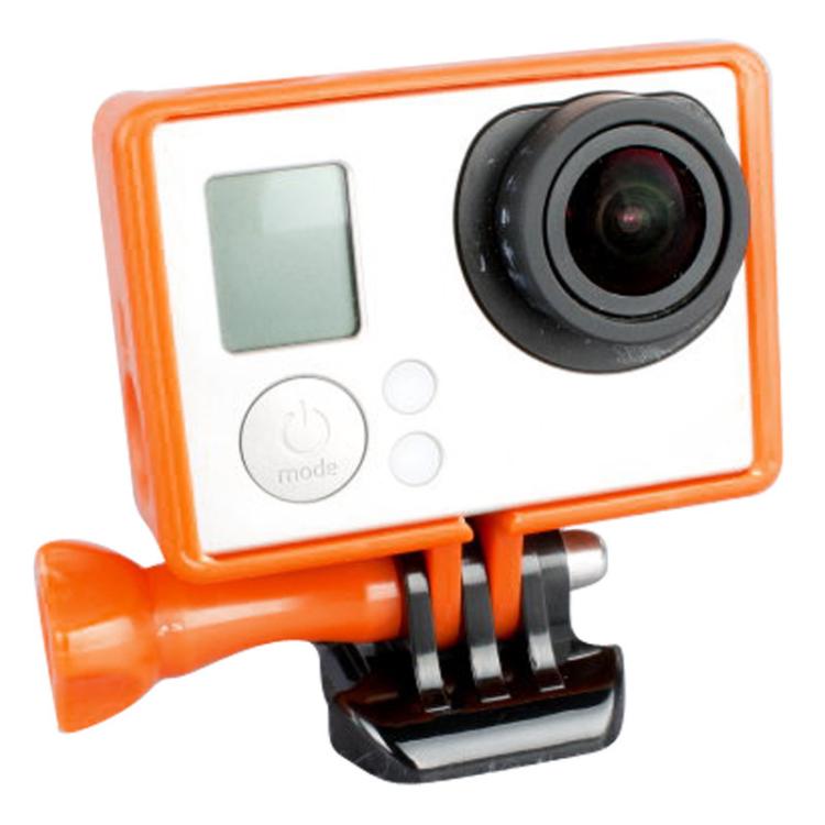 TMC High Quality Tripod Cradle Frame Mount Housing for GoPro HERO4 /3+ /3, HR191(Orange) - Protective Frame by TMC | Online Shopping UK | buy2fix
