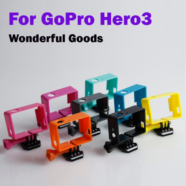TMC High Quality Tripod Cradle Frame Mount Housing for GoPro HERO4 /3+ /3, HR191(Pink) - Protective Frame by TMC | Online Shopping UK | buy2fix