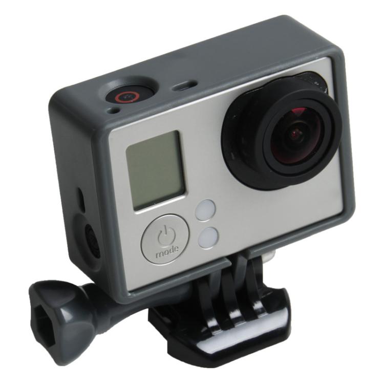 TMC High Quality Tripod Cradle Frame Mount Housing for GoPro HERO4 /3+ /3, HR191(Grey) - Protective Frame by TMC | Online Shopping UK | buy2fix