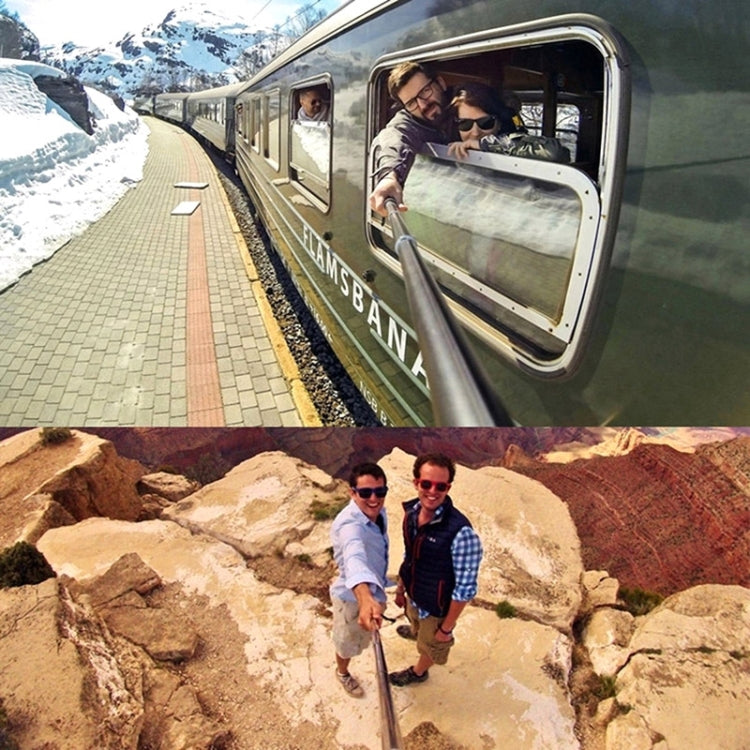 Handheld 49cm Extendable Pole Monopod with Screw for GoPro, Insta360, DJI and Other Action Cameras(Blue) by buy2fix