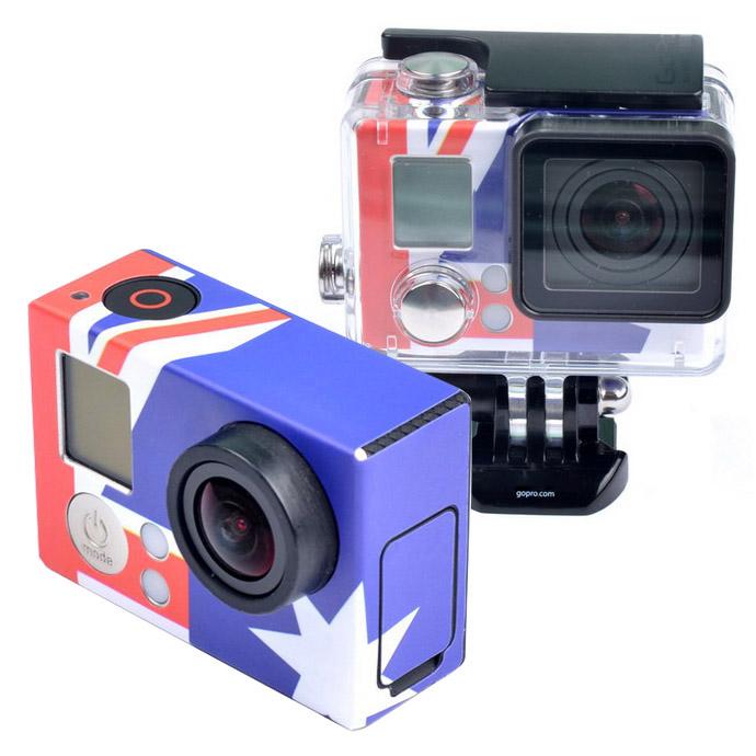 Retro AU Flag Pattern Case Sticker for GoPro HERO3+ /3 - Stickers by buy2fix | Online Shopping UK | buy2fix