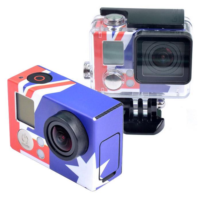 Retro AU Flag Pattern Case Sticker for GoPro HERO3+ /3 - Stickers by buy2fix | Online Shopping UK | buy2fix