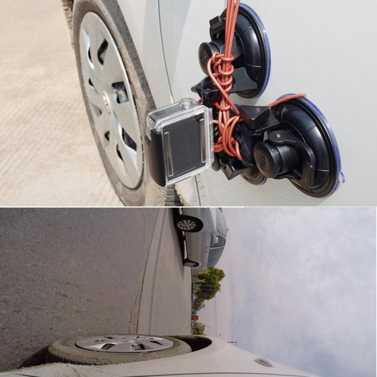 XM70-B Triangle Direction Suction Cup Mount with Hexagonal Screwdriver for GoPro, Insta360, DJI and Other Action Cameras(Black) by buy2fix