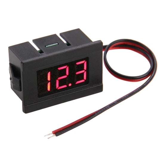 V33D 2 Wires Red Light Display Mini Digital Voltage Meter, Measure Voltage: DC 4.5-120V - Current & Voltage Tester by buy2fix | Online Shopping UK | buy2fix