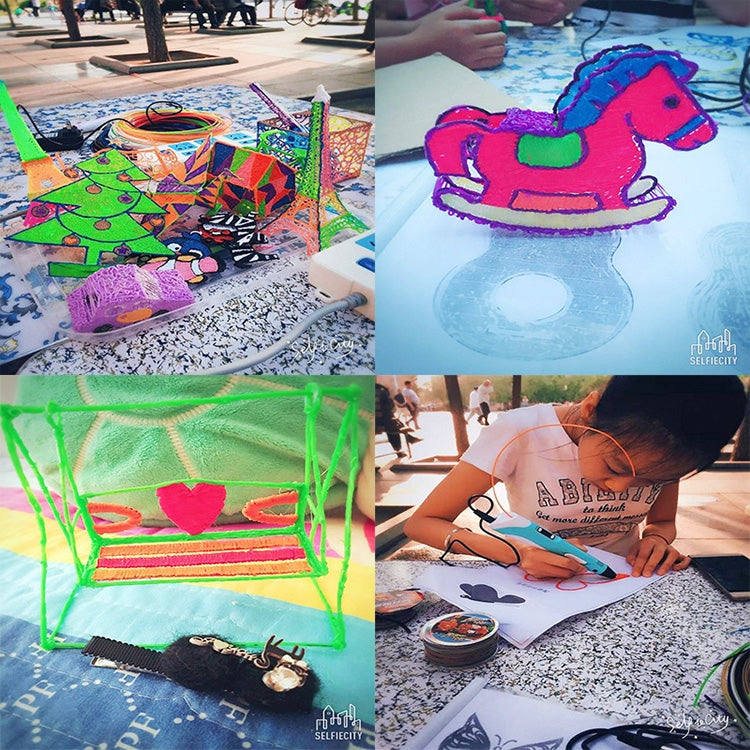 Hand-held 3D Printing Pen, EU Plug(Pink) by buy2fix