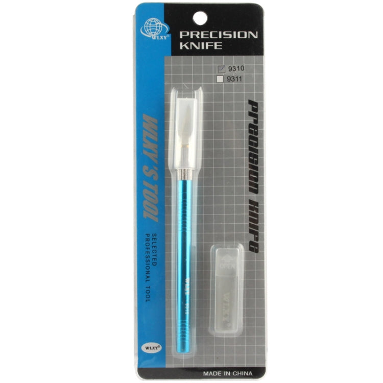 WLXY-9310, WLXY Tool Precision Knife with Replaceable Blade for Mat Carving / Scoring / Trimming, OAL: 145mm, Size: 121mm x 6mm Diameter(Blue) by WLXY