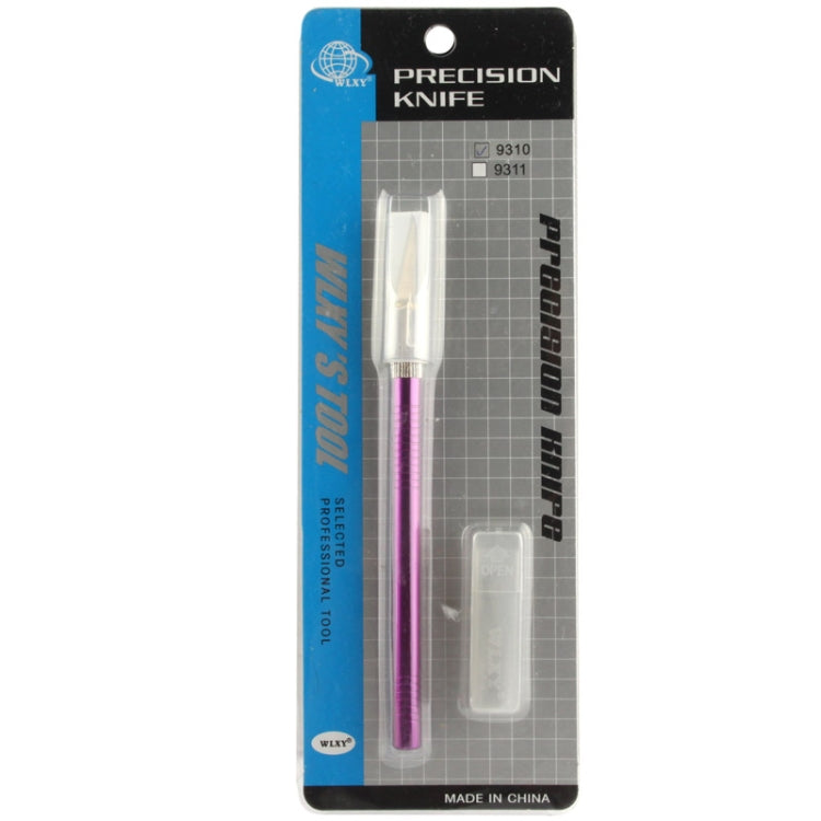 WLXY-9310, WLXY Tool Precision Knife with Replaceable Blade for Mat Carving / Scoring / Trimming, OAL: 145mm, Size: 121mm x 6mm Diameter(Purple) by WLXY