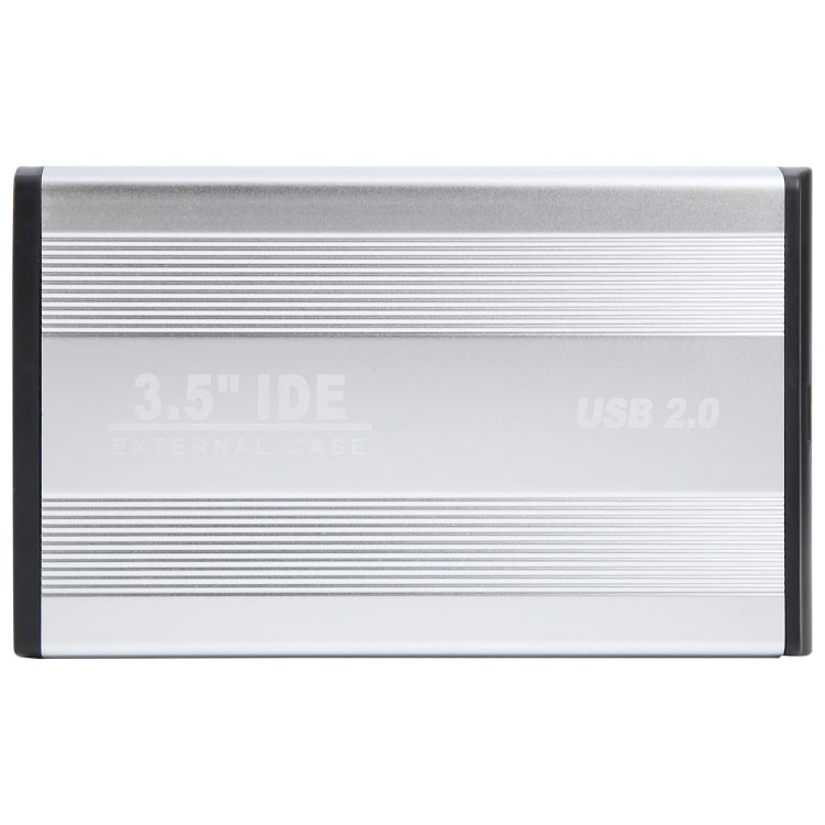 3.5 inch HDD External Case, Support IDE Hard Drive, EU Plug (Silver) - HDD Enclosure by buy2fix | Online Shopping UK | buy2fix