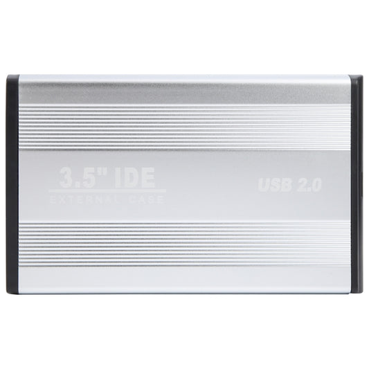 3.5 inch HDD External Case, Support IDE Hard Drive, EU Plug (Silver) - HDD Enclosure by buy2fix | Online Shopping UK | buy2fix