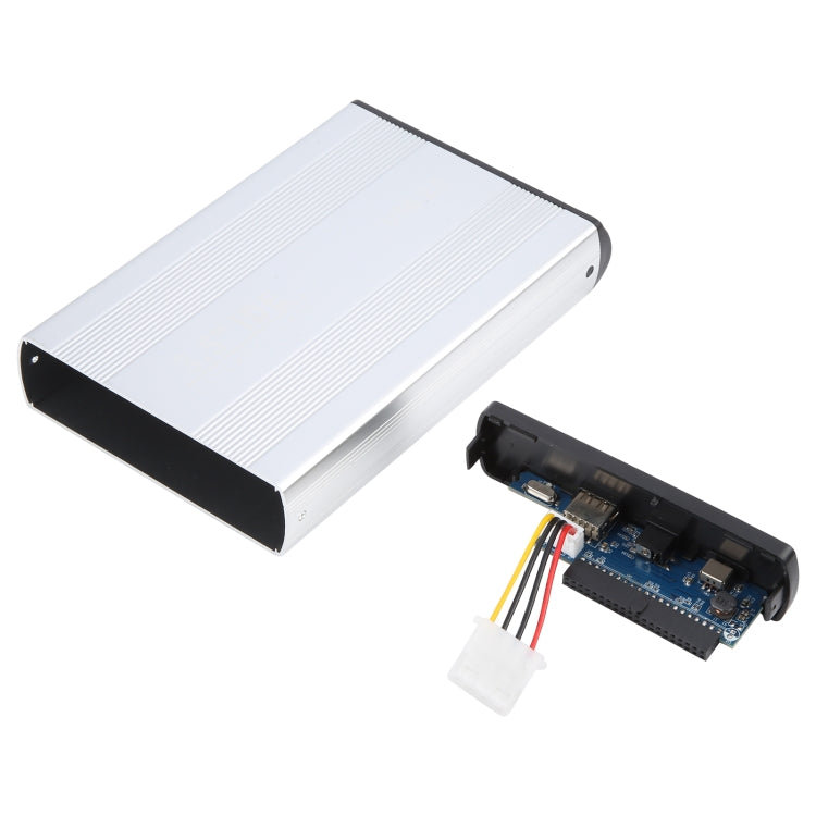 3.5 inch HDD External Case, Support IDE Hard Drive, EU Plug (Silver) - HDD Enclosure by buy2fix | Online Shopping UK | buy2fix