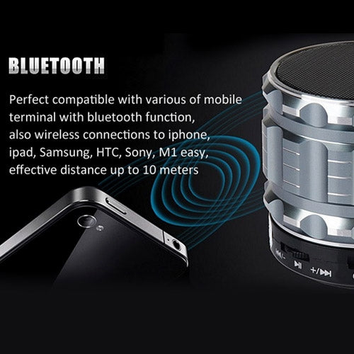 S28 Metal Mobile Bluetooth Stereo Portable Speaker with Hands-free Call Function(Green) - Desktop Speaker by buy2fix | Online Shopping UK | buy2fix