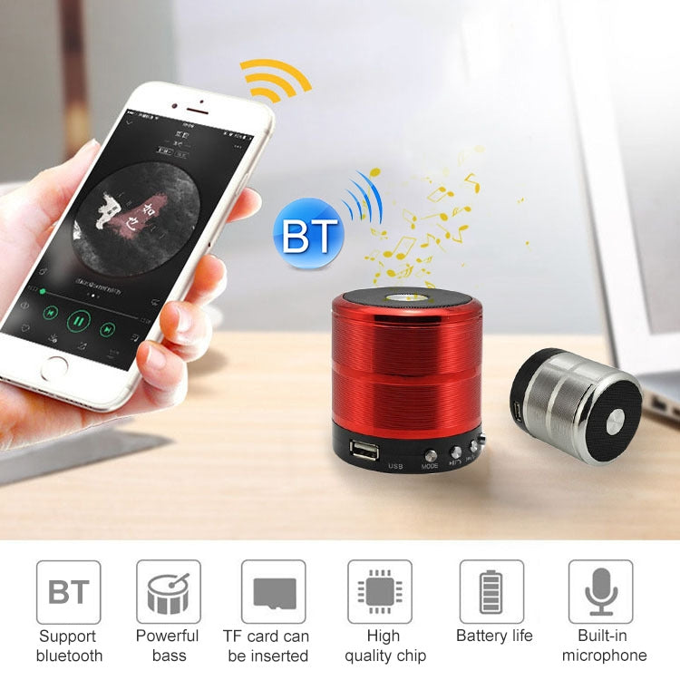 S28 Metal Mobile Bluetooth Stereo Portable Speaker with Hands-free Call Function(Silver) - Desktop Speaker by buy2fix | Online Shopping UK | buy2fix