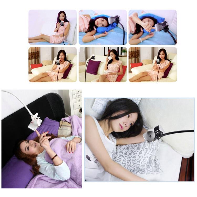 Flexible Clip Mount Holder with Clamping Base(White) by buy2fix