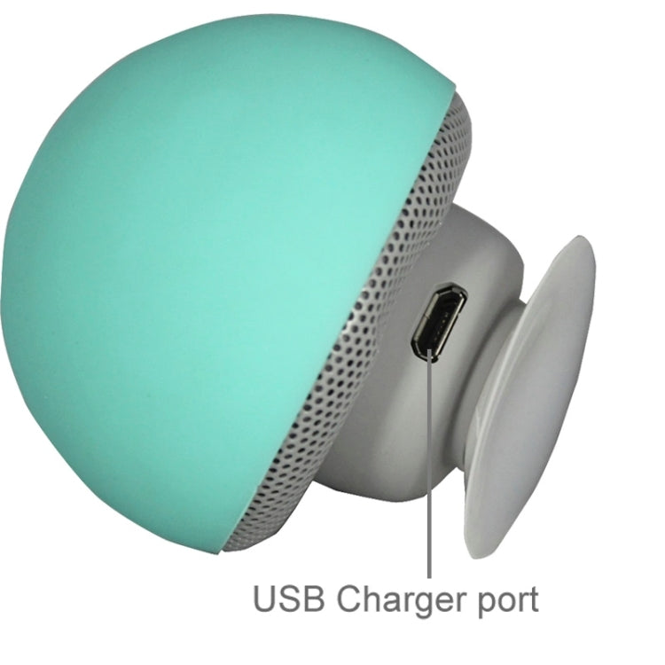 Mushroom Shape Bluetooth Speaker with Suction Holder(Green) - Desktop Speaker by buy2fix | Online Shopping UK | buy2fix
