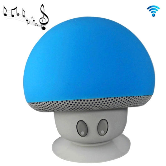 Mushroom Shape Bluetooth Speaker with Suction Holder(Blue) - Desktop Speaker by buy2fix | Online Shopping UK | buy2fix