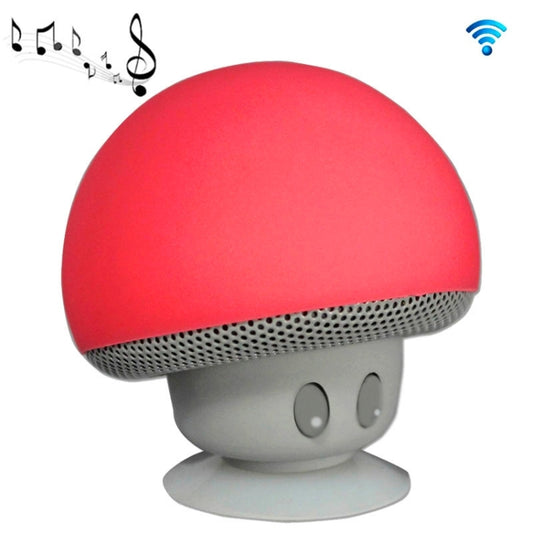Mushroom Shape Bluetooth Speaker with Suction Holder(Red) - Desktop Speaker by buy2fix | Online Shopping UK | buy2fix