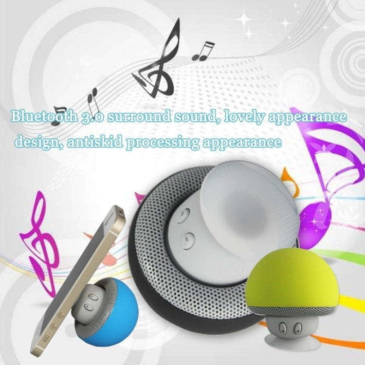 Mushroom Shape Bluetooth Speaker with Suction Holder(Pink) - Desktop Speaker by buy2fix | Online Shopping UK | buy2fix