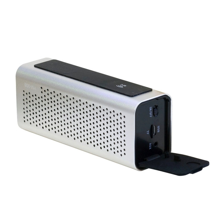 YM-308 Portable Rechargeable NFC Bluetooth Speaker, Support TF Card(Silver) - Desktop Speaker by buy2fix | Online Shopping UK | buy2fix