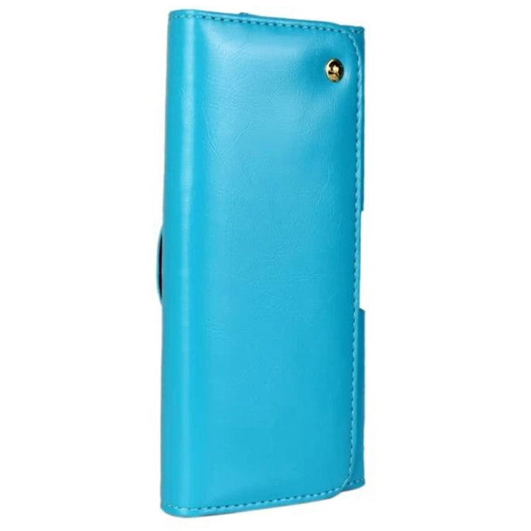 Crazy Horse Texture Horizontal Style Leather Waist Bag for iPhone 6 Plus & 6S Plus / Galaxy Note 4 / Note 3 / Note 2 / A5 & A3(Blue) - More iPhone Cases by buy2fix | Online Shopping UK | buy2fix