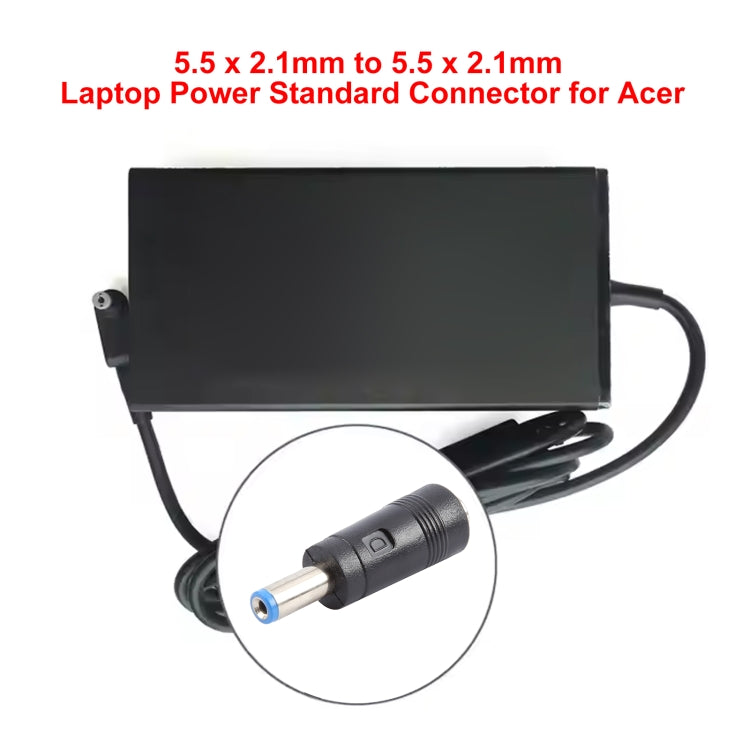 5.5 x 2.1mm to 5.5 x 2.1mm Laptop Power Standard Connector for Acer by buy2fix