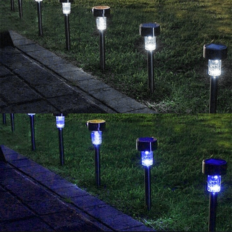 Solar Energy Outdoor Lawn Lamp, Stainless Steel White Light by buy2fix