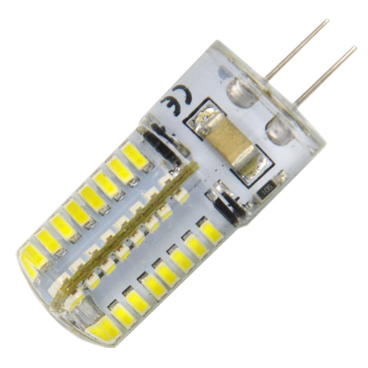 G4 4W 200LM Silicone Corn Light Bulb, 64 LED SMD 3014, White Light, AC 220V by buy2fix