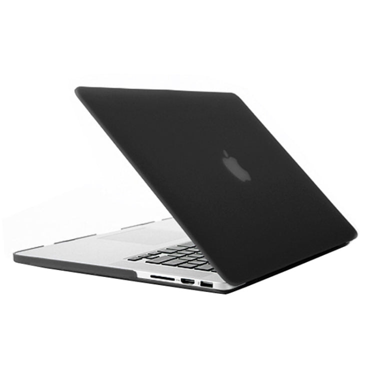 Frosted Hard Protective Case for Macbook Pro Retina 15.4 inch A1398(Black) - MacBook Pro Cases by buy2fix | Online Shopping UK | buy2fix