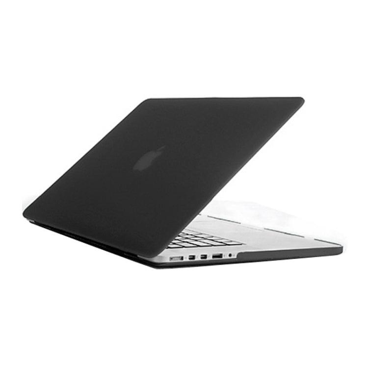 Frosted Hard Protective Case for Macbook Pro Retina 15.4 inch A1398(Black) - MacBook Pro Cases by buy2fix | Online Shopping UK | buy2fix