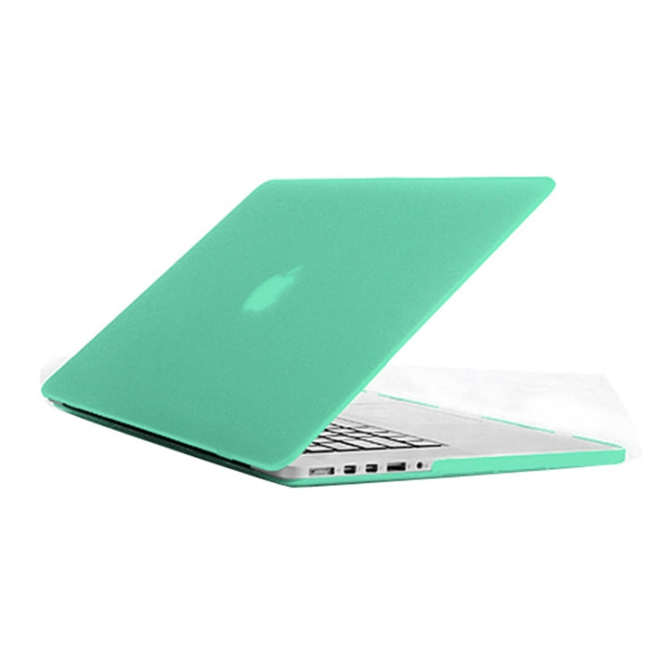 Frosted Hard Protective Case for Macbook Pro Retina 15.4 inch A1398(Green) - MacBook Pro Cases by buy2fix | Online Shopping UK | buy2fix