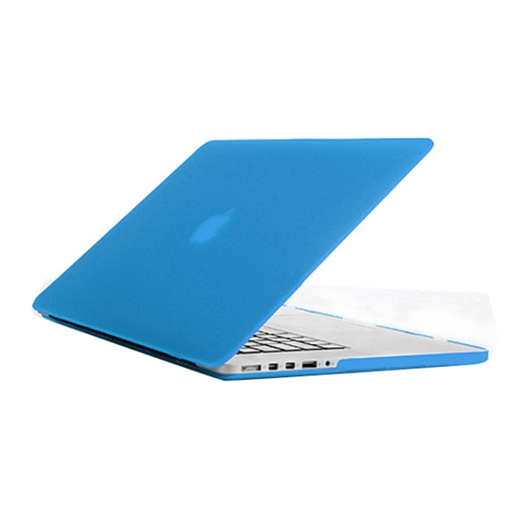 Frosted Hard Protective Case for Macbook Pro Retina 15.4 inch A1398(Baby Blue) - MacBook Pro Cases by buy2fix | Online Shopping UK | buy2fix