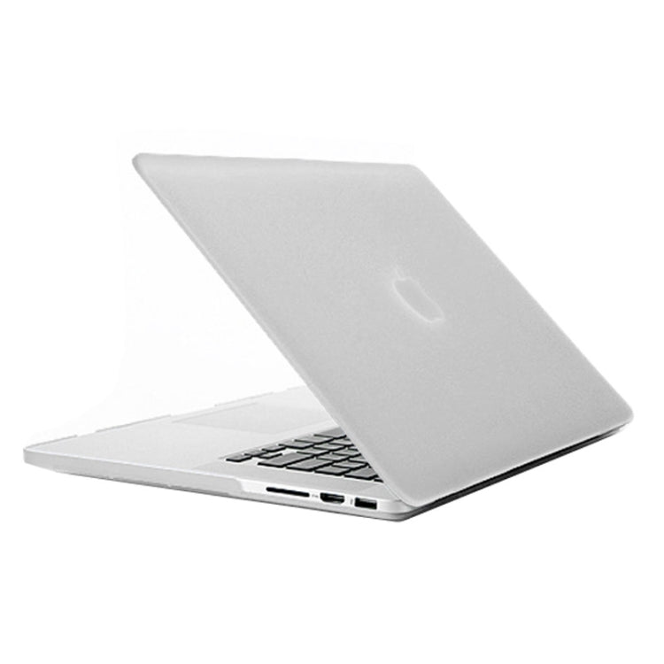 Frosted Hard Protective Case for Macbook Pro Retina 15.4 inch A1398(Transparent) - MacBook Pro Cases by buy2fix | Online Shopping UK | buy2fix