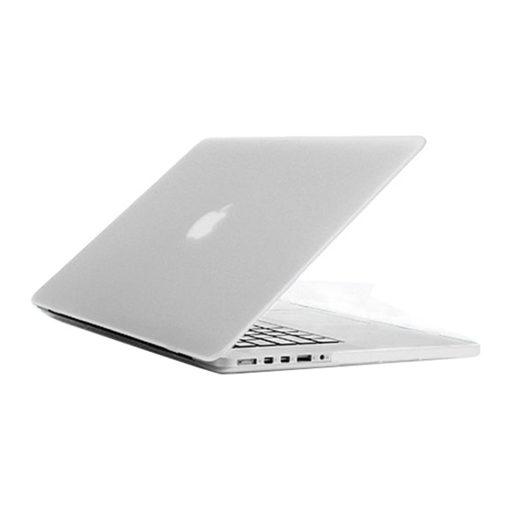 Frosted Hard Protective Case for Macbook Pro Retina 15.4 inch A1398(Transparent) - MacBook Pro Cases by buy2fix | Online Shopping UK | buy2fix
