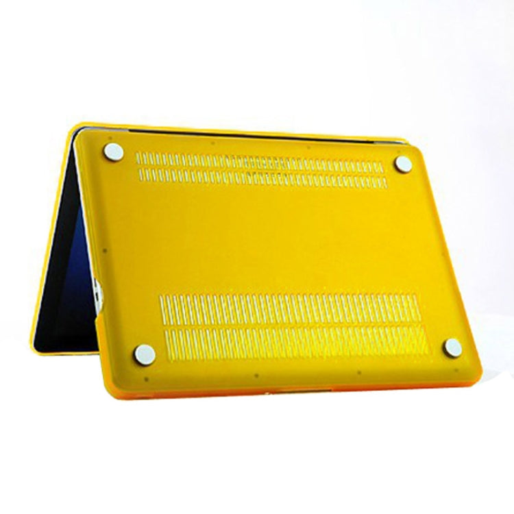 Frosted Hard Protective Case for Macbook Pro 15.4 inch (A1286)(Yellow) - MacBook Pro Cases by buy2fix | Online Shopping UK | buy2fix