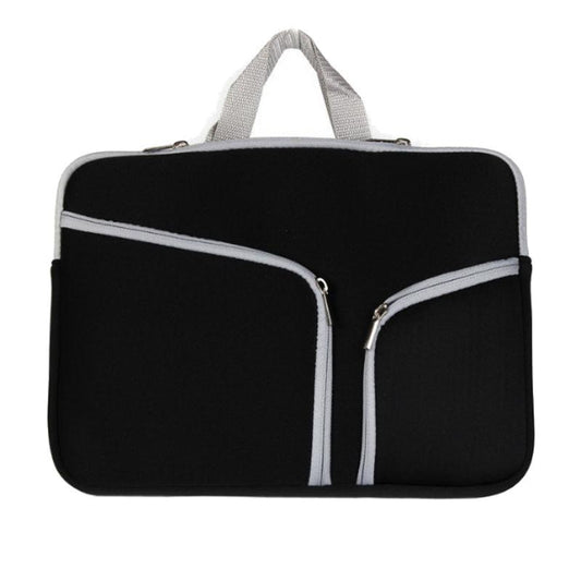 Double Pocket Zip Handbag Laptop Bag for Macbook Pro 15 inch(Black) by buy2fix