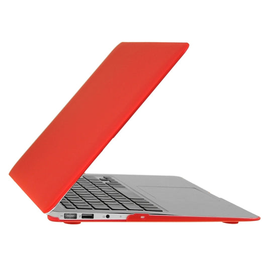 ENKAY for Macbook Air 11.6 inch (US Version) / A1370 / A1465 Hat-Prince 3 in 1 Frosted Hard Shell Plastic Protective Case with Keyboard Guard & Port Dust Plug(Red) by ENKAY